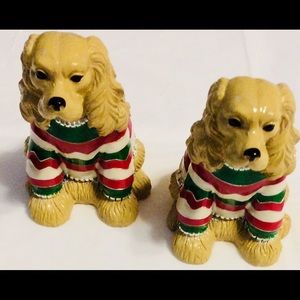 Neiman Marcus Salt Pepper Shakers Cocker Spaniel